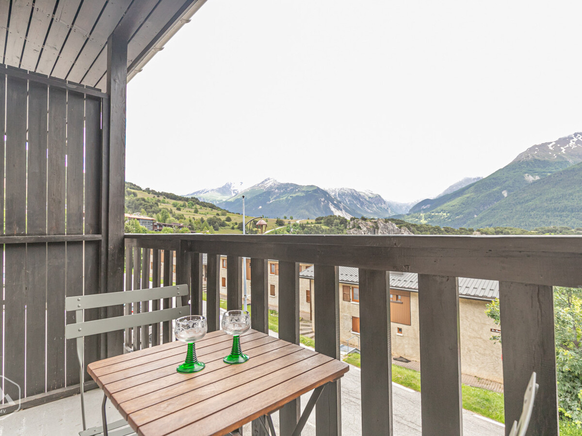 Studio 21m² balcon Sud-Est à Aussois, 300m remontées - Photo 6