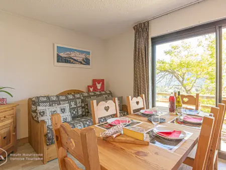 Appartement 2P 6 pers. Aussois - Front de neige, terrasse : photo 3