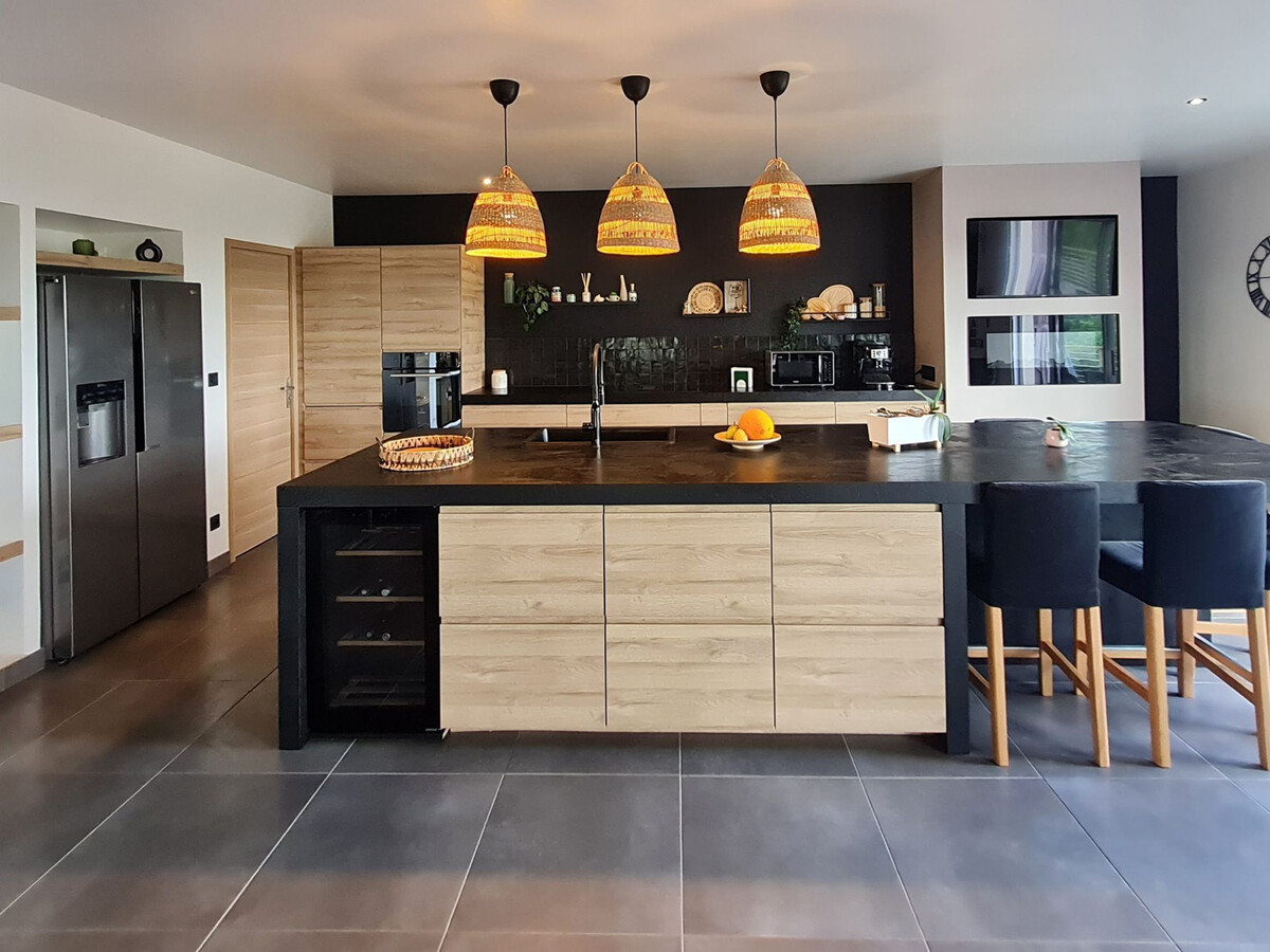 Gîte contemporain 12 pers. avec piscine chauffée à Favières - Photo 12
