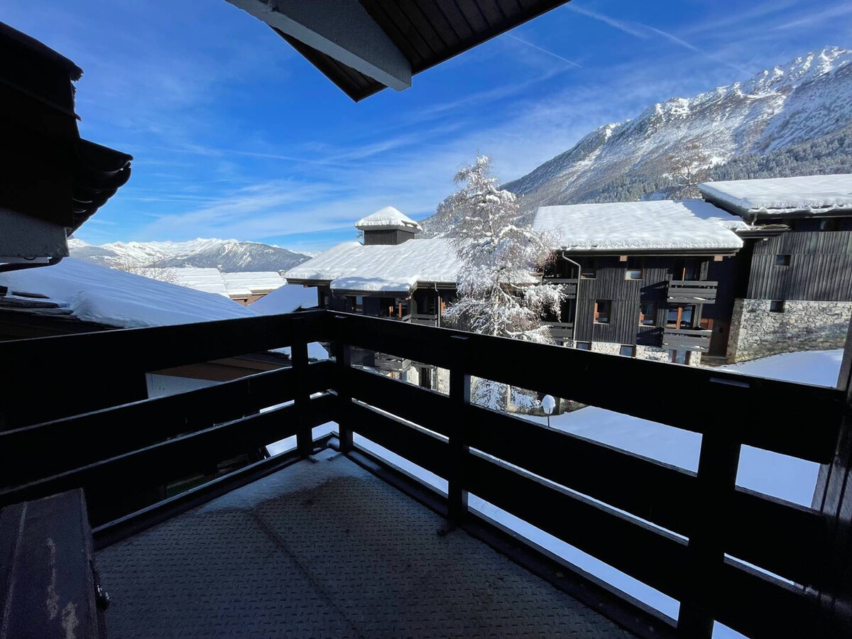 Studio 4 pers. Valmorel, balcon vue pistes - Photo 12