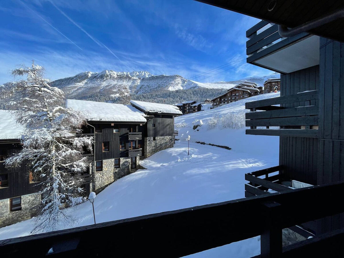 Studio 4 pers. Valmorel, balcon vue pistes - Photo 13