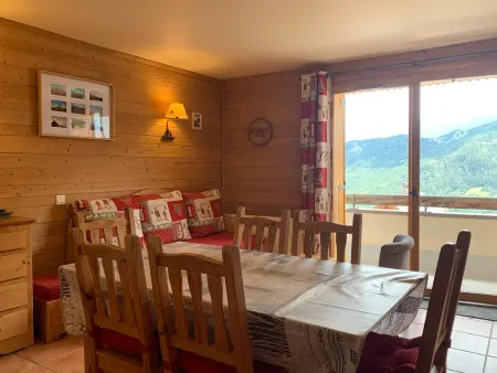 Location appartement à Pra Loup, Spacieux 3 pièces avec balcon et parking privé, idéal pour 8 personnes à Pra Loup