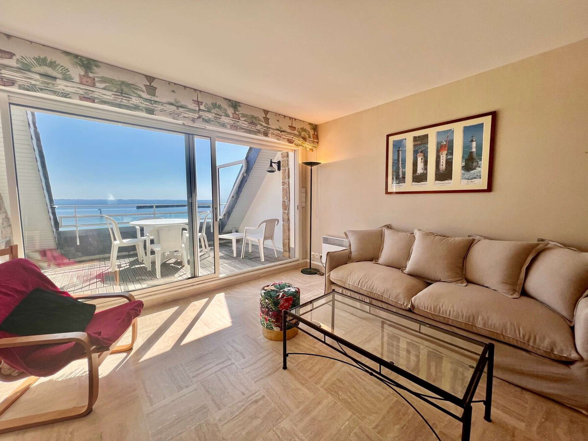 Appartement 3 pièces face mer à Quiberon, vue Belle Île - Photo 1