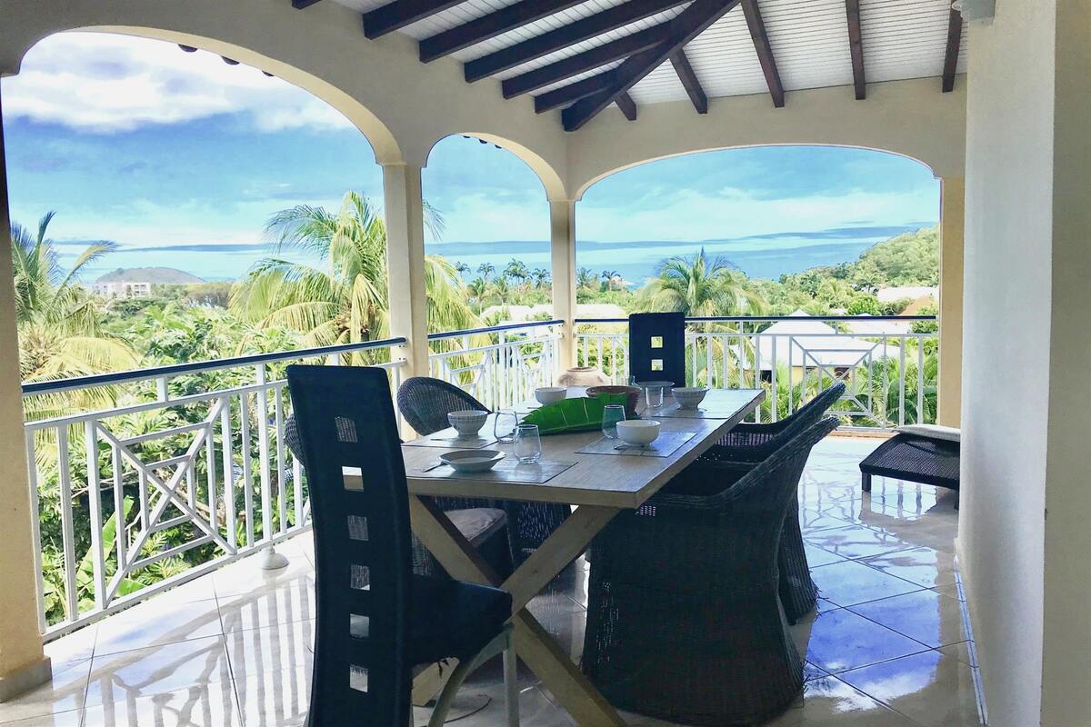 Villa 10 pers., piscine privée et vue mer à Deshaies - Photo 3