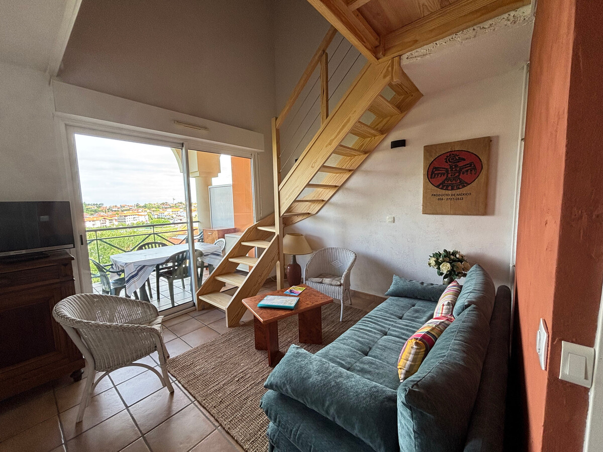 Duplex 5 pers, vue fort de Socoa, piscine collective - Photo 2