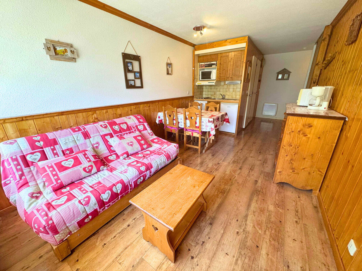 Studio 4 pers. aux Menuires, balcon Sud face montagne - Photo 1