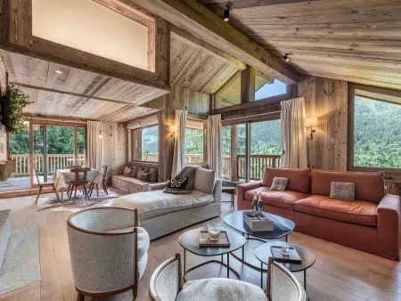 Location chalet à Méribel, Chalet chic à Méribel avec sauna et bain nordique
