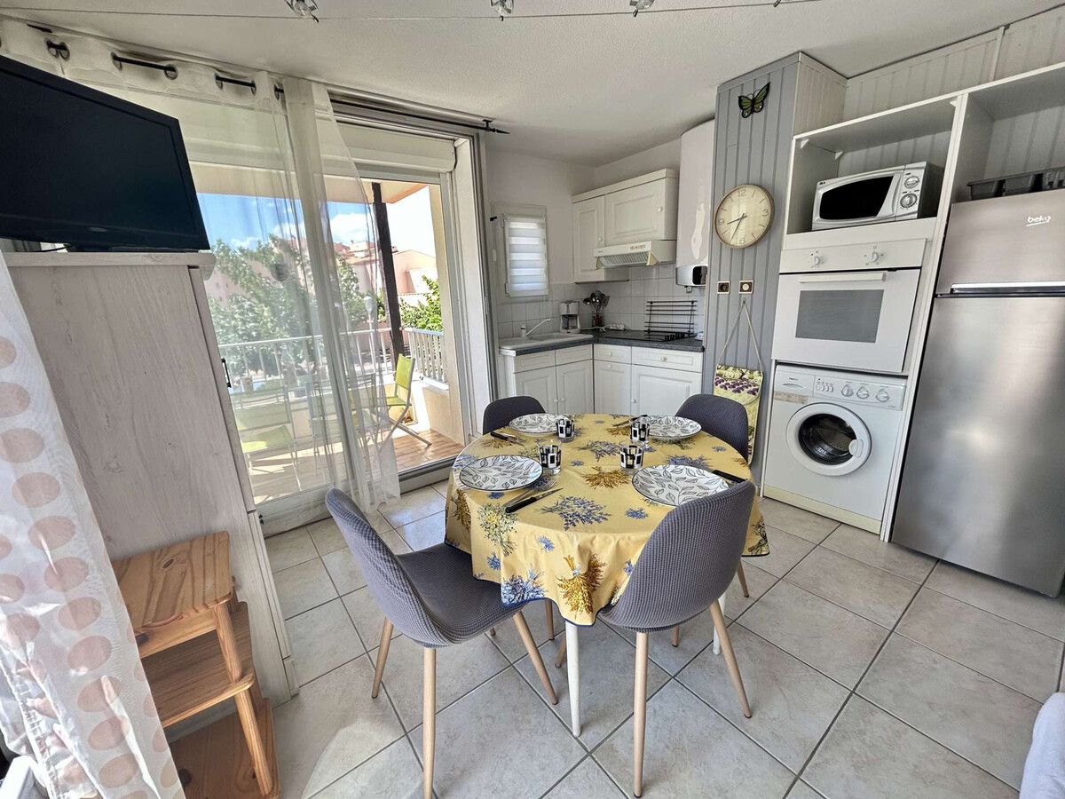 T2 cabine avec parking, vue port à Cap d'Agde - Photo 1