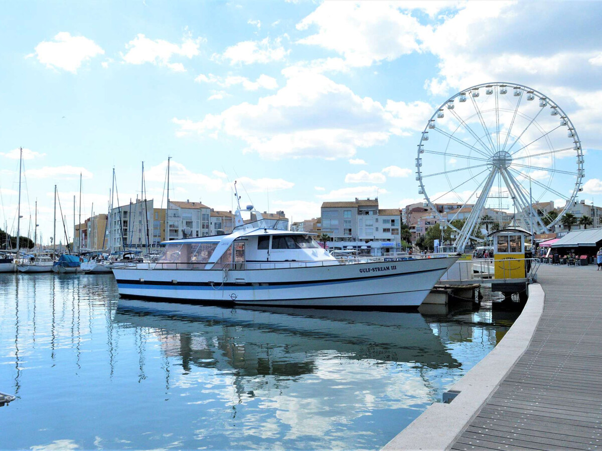 T2 cabine avec parking, vue port à Cap d'Agde - Photo 15