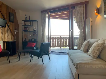 Location appartement à Pra Loup, Studio lumineux pour 4 avec grand balcon et wifi