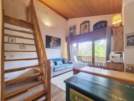 Location appartement à Combloux, Duplex 2 pièces avec balcon et Wifi face au Mont Blanc