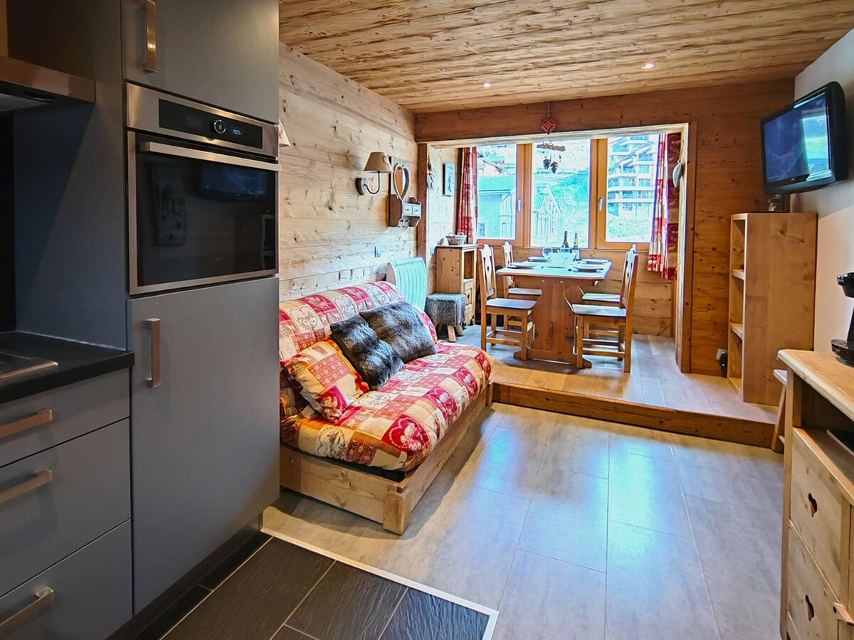 Appartement 28m² rénové style montagne, ski aux pieds - Photo 7