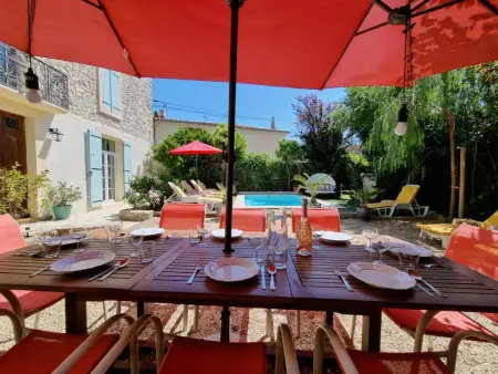 La maison des Vendangeurs 6, Grande maison avec charme et piscine à Olonzac - Photo 3