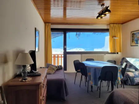 Location appartement à Pra Loup, Appartement 6 personnes, balcon sud, sur les pistes, parking