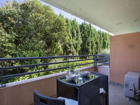 Studio Le Bali à Cagnes-sur-Mer, balcon vue jardin : photo 4