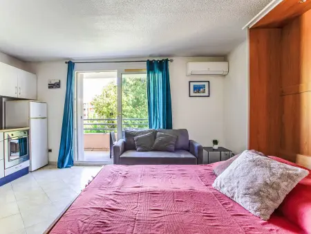 Studio Le Bali à Cagnes-sur-Mer, balcon vue jardin : photo 7