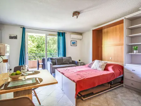 Studio Le Bali à Cagnes-sur-Mer, balcon vue jardin : photo 8