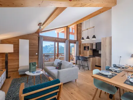 Location appartement à Les Saisies, Duplex spacieux à Les Saisies pour 8 pers. avec parking inclus