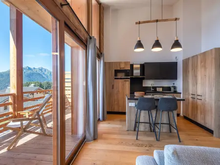 Duplex 4 chambres aux Saisies, 8 pers., parking inclus : photo 5