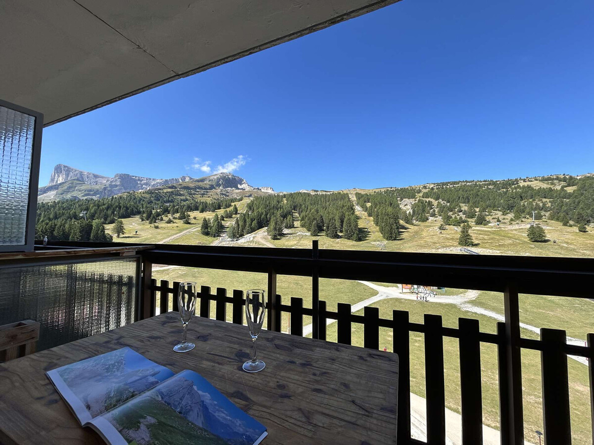 Studio 4 pers Dévoluy, terrasse Sud-Ouest vue panoramique - Photo 1