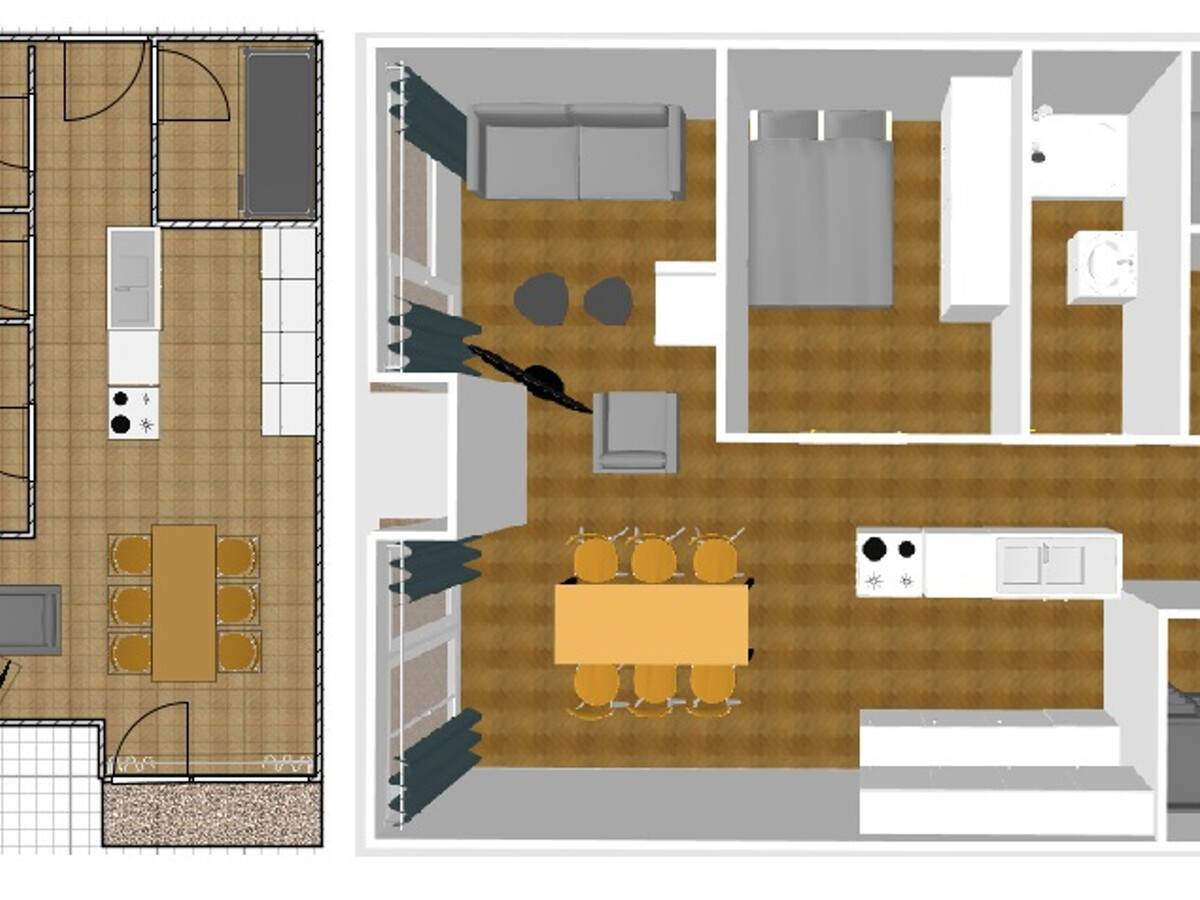 Appartement 55m² rénové, 6 personnes, 2 balcons à Val-d'Isère - Photo 16
