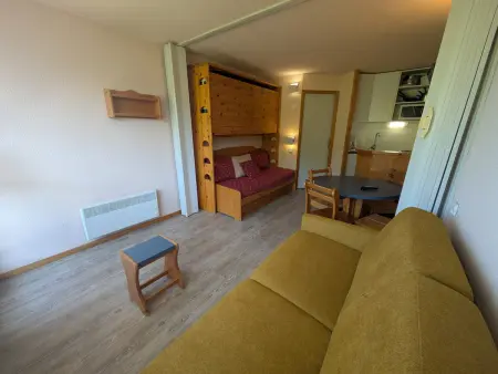 Studio 26m² skis aux pieds, balcon Sud, 4 personnes : photo 3
