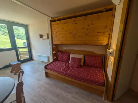 Studio 26m² skis aux pieds, balcon Sud, 4 personnes : photo 4