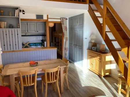 Studio mezzanine 4 personnes, balcon sud à Valloire : photo 2