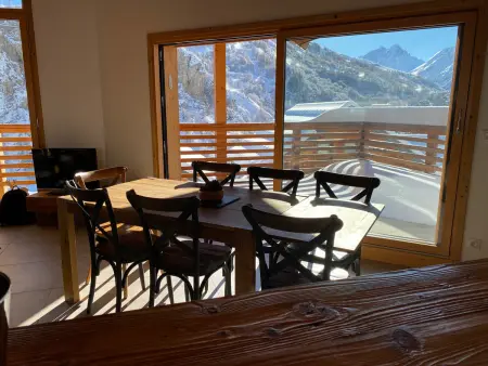 Chalet 8 pers Valloire, terrasse sud, garage et parking : photo 5
