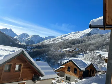 Chalet 8 pers Valloire, terrasse sud, garage et parking : photo 12
