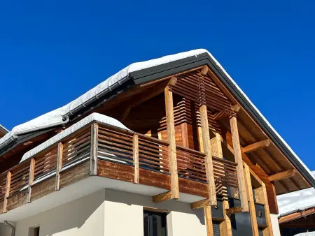 Chalet 8 pers Valloire, terrasse sud, garage et parking : photo 15