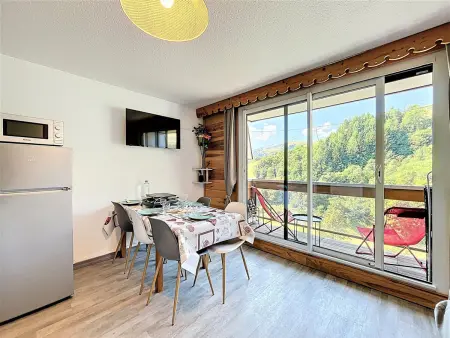 Studio cabine 31m² rénové, skis aux pieds, balcon sud : photo 3