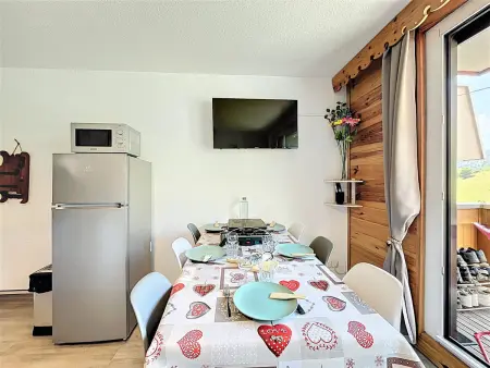 Studio cabine 31m² rénové, skis aux pieds, balcon sud : photo 7