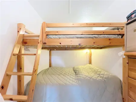 Studio cabine 31m² rénové, skis aux pieds, balcon sud : photo 11