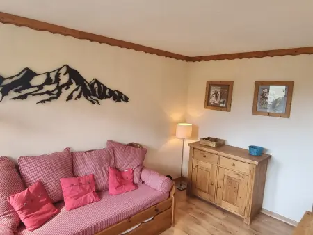 Location appartement à Plagne Aime 2000, Jolie studio étage élevé  Ski aux pieds  Vue pistes