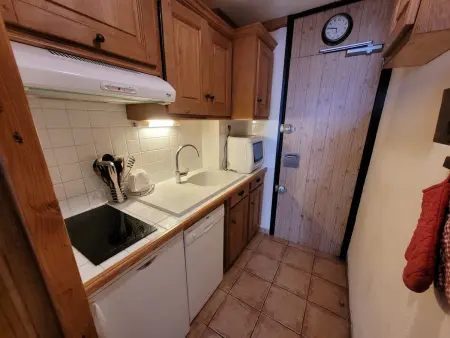 Studio cabine 26 m² ski aux pieds, vue pistes : photo 7