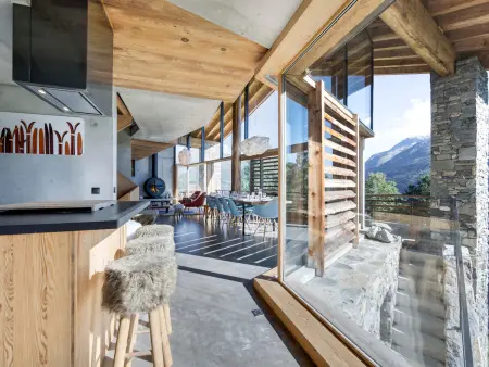 Chalet d'architecte 14 pers., garage à skis à La Rosière : photo 3