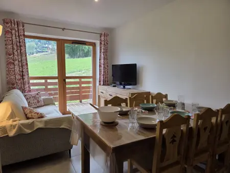 Appart neuf 6 pers. avec balcon et vue piste à Valmorel : photo 2