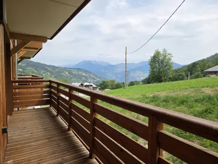 Appart neuf 6 pers. avec balcon et vue piste à Valmorel : photo 12