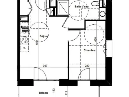 T2 neuf Valmorel, balcon vue Lauzière, parking : photo 7