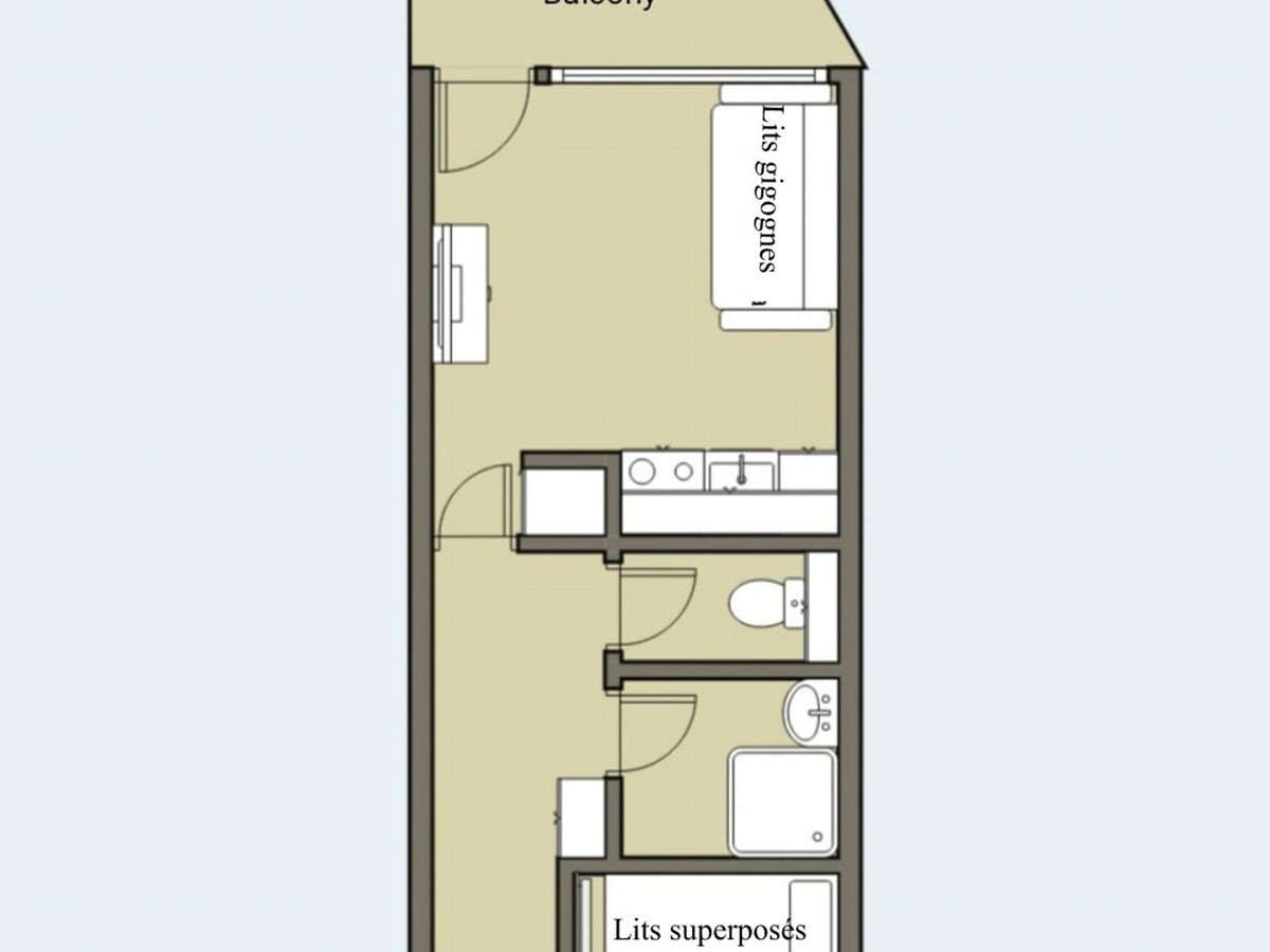 Studio cabine 4 pers vue pistes, Belle Plagne - Photo 10