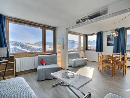 Location appartement à Plagne Aime 2000, Bel appartement à Aime 2000 pour 6 pers, grande terrasse, vue montagne
