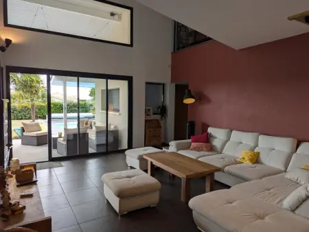 Gîte 10 pers. piscine chauffée, jardin 1600m², animaux OK : photo 15