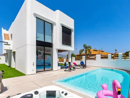 Location maison à L'Albir, Maison moderne à Albir avec piscine privée, jardin et espace extérieur
