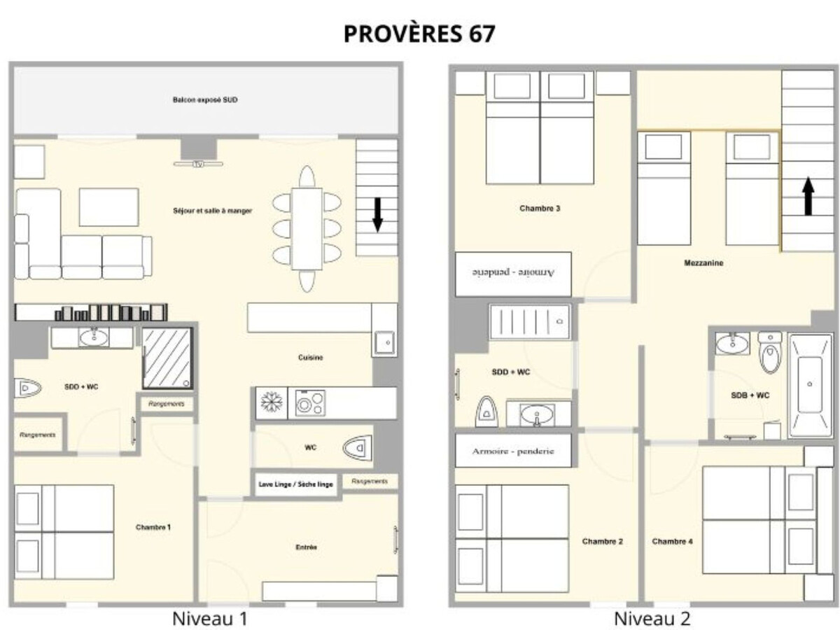 Duplex 5 pièces sur pistes, 4 chambres, 125 m² Méribel - Photo 14