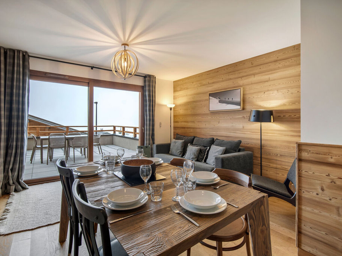 T2 cabine 6 pers aux Saisies, terrasse vue Mont-Blanc - Photo 1