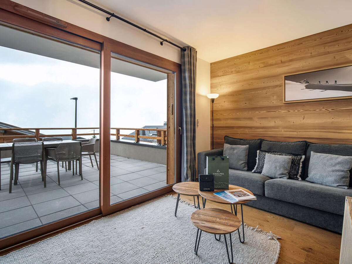 T2 cabine 6 pers aux Saisies, terrasse vue Mont-Blanc - Photo 5