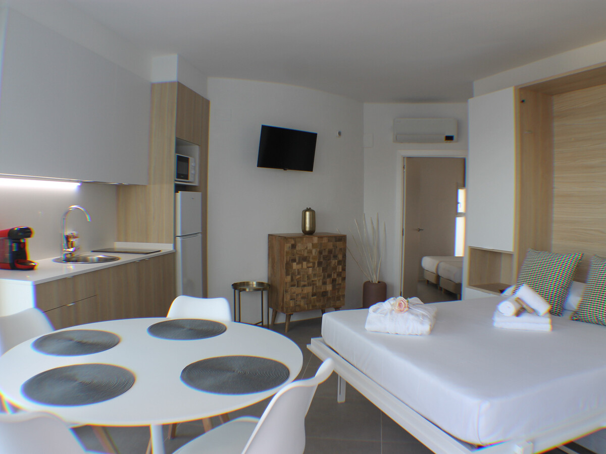 Studio moderne avec vue baie, piscine à Roses - Photo 12