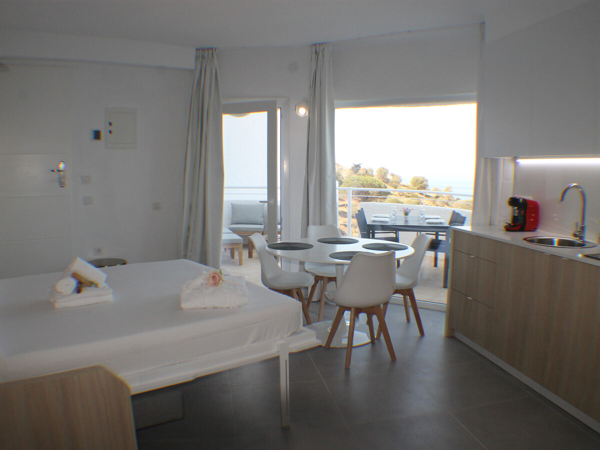 Studio moderne avec vue baie, piscine à Roses - Photo 14