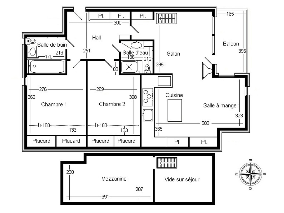 Appartement 6 pers. avec mezzanine et balcon sud à La Clusaz - Photo 15